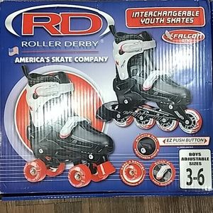 Boys Adjustable Sizes 3-6 Roller Derby Skates